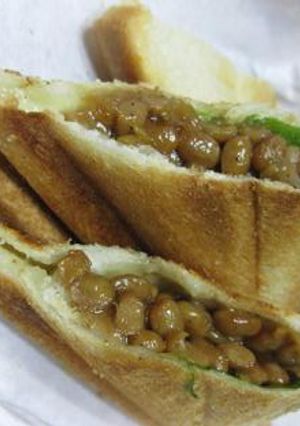 青じそ納豆チーズのホットサンド-レシピのメイン写真
