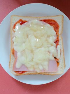 朝のピザトースト-レシピのメイン写真