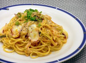 半夏生に☆タコとキムチのクリームパスタ-レシピのメイン写真