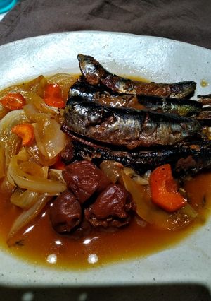 いわし(さんま)の梅煮 圧力鍋で骨まで◎-レシピのメイン写真
