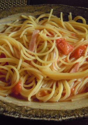 トマトとハムのパスタ-レシピのメイン写真