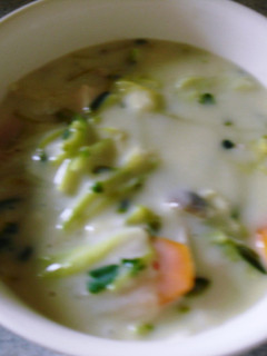 豆苗と白菜のクリーム煮-レシピのメイン写真