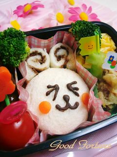 キャラ弁☆うさぎちゃんサンドウィッチ-レシピのメイン写真