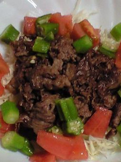 夏野菜と焼肉乗せライス♪-レシピのメイン写真