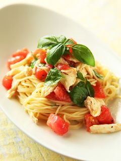 冷製カプレーゼパスタ-レシピのメイン写真