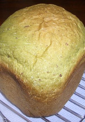 ＨＢで簡単柔らか米粉抹茶パン-レシピのメイン写真