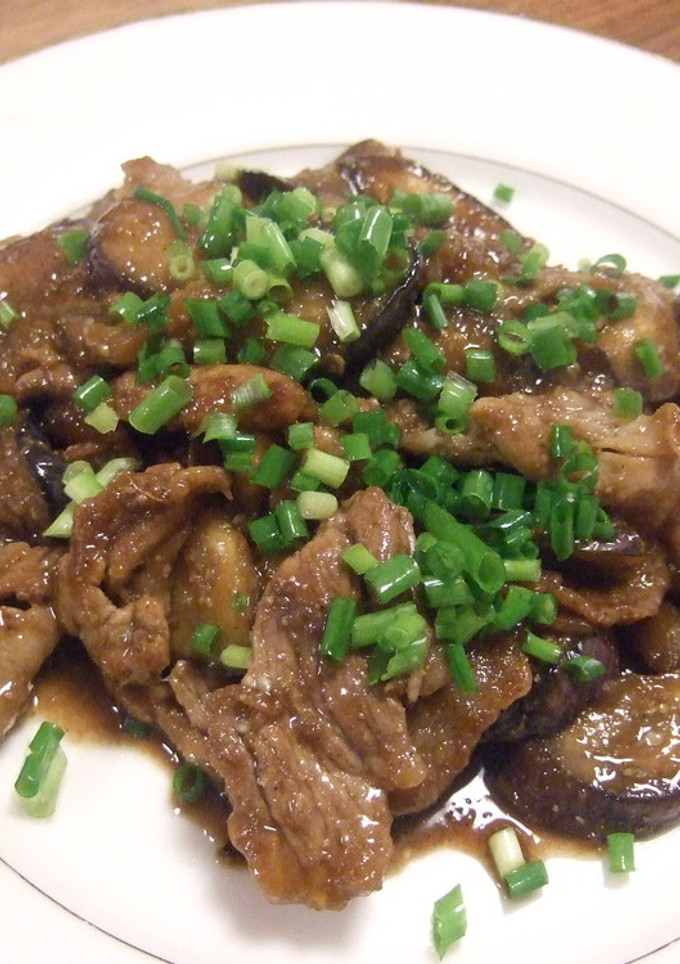 なすと豚肉の黒酢しょうが炒め-レシピのメイン写真