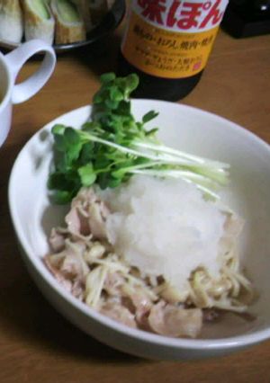 豚肉とえのきのおろしぽん酢-レシピのメイン写真