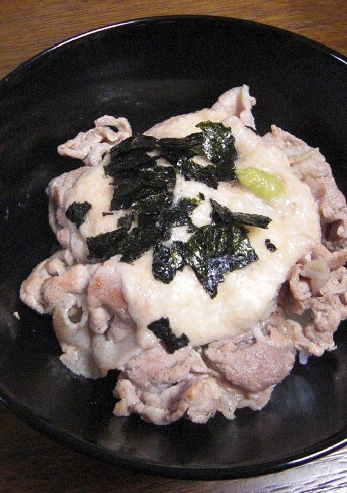 豚とろろ丼-レシピのメイン写真