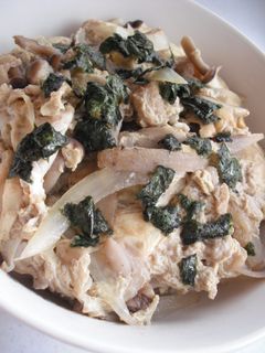 きのこと牛蒡の塩玉丼-レシピのメイン写真