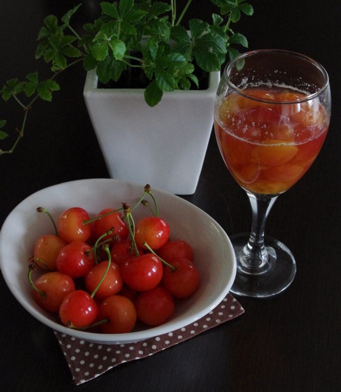 さくらんぼ☆コンポート by midotti♡ 【クックパッド】 簡単おいしい