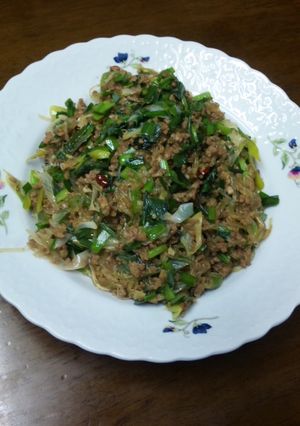 春雨とひき肉のピリ辛炒め-レシピのメイン写真