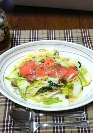 スモークサーモンのクリームパスタ-レシピのメイン写真