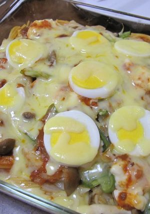 野菜とホワイトソースでパスタグラタン-レシピのメイン写真