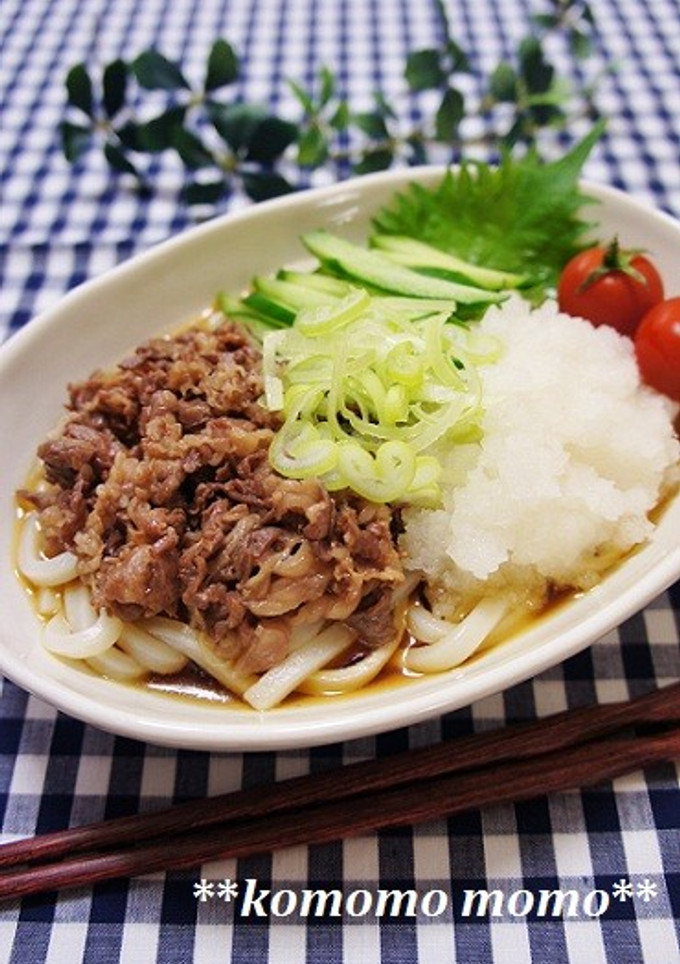 ◆冷やし牛おろしうどん◆-レシピのメイン写真