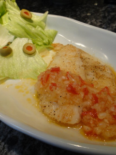 白身魚のソテー♪玉ねぎトマトソース★-レシピのメイン写真
