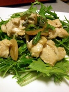 鶏肉バジルエスニック炒め ホットサラダで-レシピのメイン写真