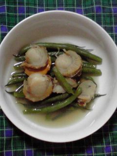 ほたてといんげんの煮もの-レシピのメイン写真