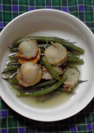 ほたてといんげんの煮もの-レシピのメイン写真