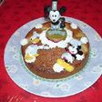 Happy Birthday ミッキー (洋ナシのケーキ)
