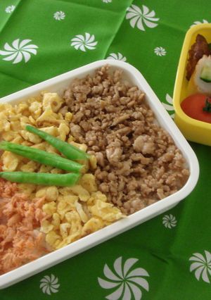 ✿彩りキレイ☆三色弁当✿-レシピのメイン写真