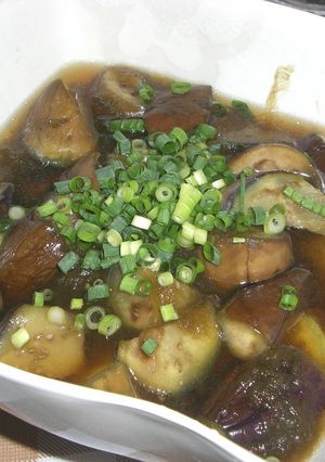 夏に美味！揚げだしナスnoとろろ昆布あえ-レシピのメイン写真
