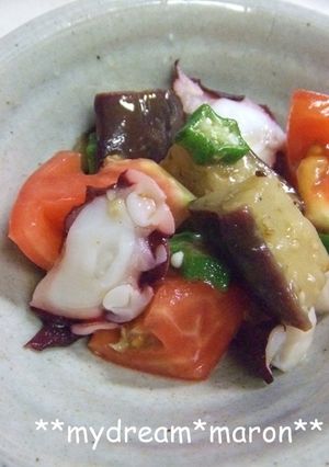 ♪旬の夏野菜とタコのあっさりマリネ♪-レシピのメイン写真