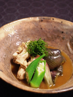 茄子と豚肉の冷たい煮物 辛子風味-レシピのメイン写真