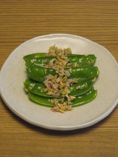 きぬさやのしょうが和え-レシピのメイン写真