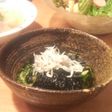 生青のりの酢の物