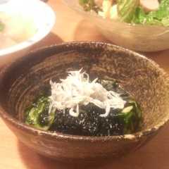 รูปของ 生青のりの酢の物
