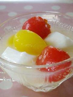 ミニトマトの牛乳かん-レシピのメイン写真