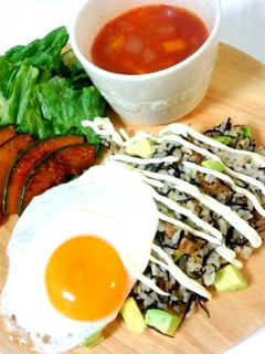 ひじきとアボガドの混ぜご飯-レシピのメイン写真