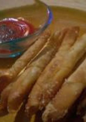 わんたんﾁｰｽﾞ巻き揚げ-レシピのメイン写真