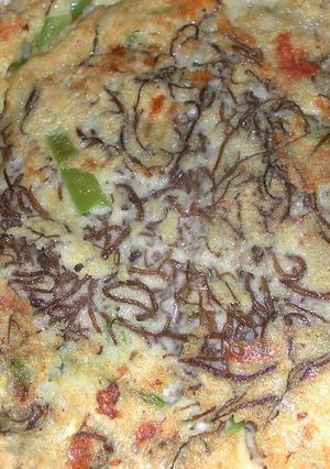 チーズ入りもずくのお好み焼き-レシピのメイン写真