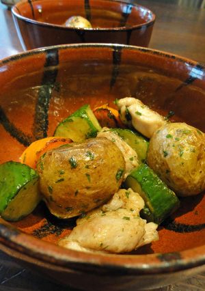 新ジャガ+キュウリ+鶏ももの蒸し焼き-レシピのメイン写真