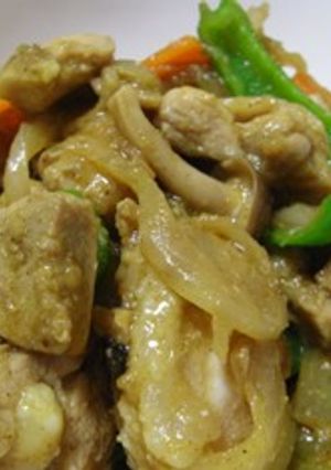 ビニール袋１つで♪鶏肉のカレー炒め-レシピのメイン写真