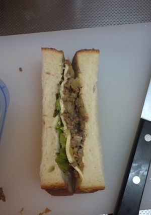 簡単！ひき肉サンドイッチ-レシピのメイン写真
