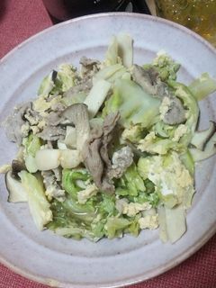 エリンギときゃべつの炒め物♪-レシピのメイン写真