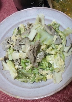 エリンギときゃべつの炒め物♪-レシピのメイン写真