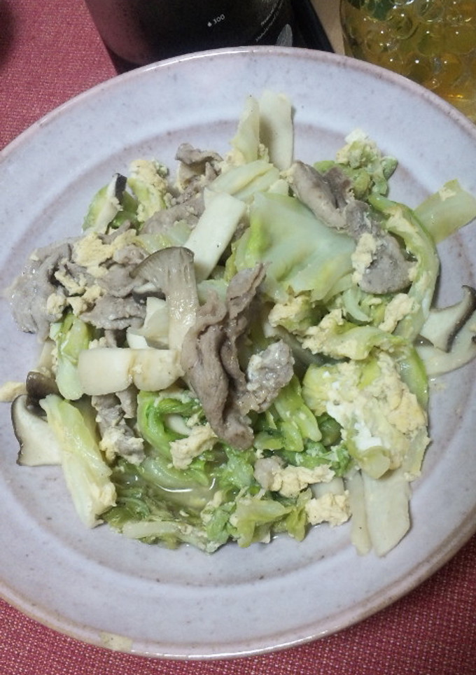 エリンギときゃべつの炒め物♪-レシピのメイン写真