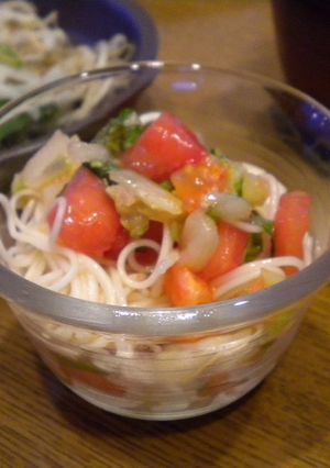 キムチそうめん!-レシピのメイン写真