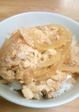 ｶﾝﾀﾝ！揚げ玉入りたまご丼（＾◇＾）-レシピのメイン写真