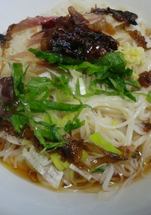 食べるラー油のぶっかけそうめん-レシピのメイン写真