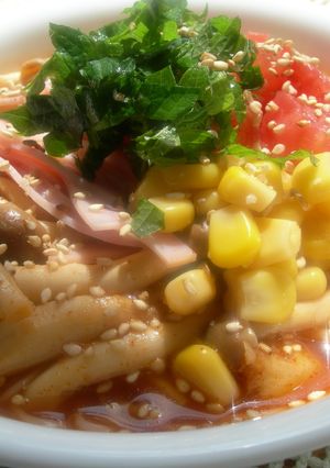 ◎きのこたっぷり☆韓国風そうめん◎-レシピのメイン写真