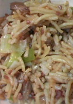 舞茸とひき肉の焼きそばめし-レシピのメイン写真