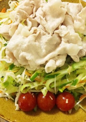 *冷めても柔らか冷しゃぶｻﾗﾀﾞ*-レシピのメイン写真