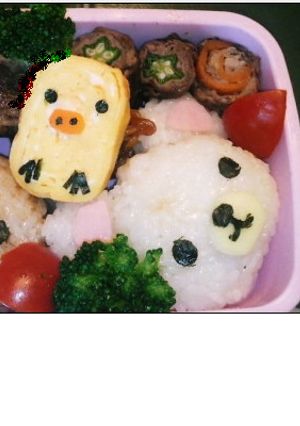 リラックマのおにぎり弁当☆キャラ弁-レシピのメイン写真
