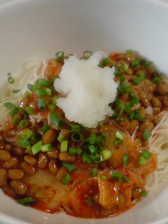 「スタミナ納豆キムチそうめん」-レシピのメイン写真