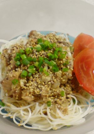 いわし缶と白ごまのさっぱりそうめん-レシピのメイン写真